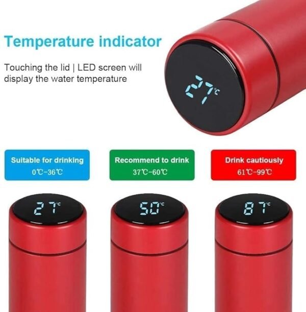 Temperature Bottles with Led Display